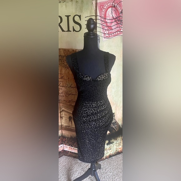 Fashions Nova black, and nude mesh dress-Size Small (NWOT) - Picture 4 of 8